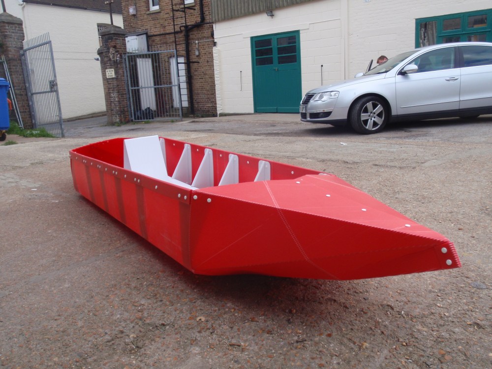 Origami canoe